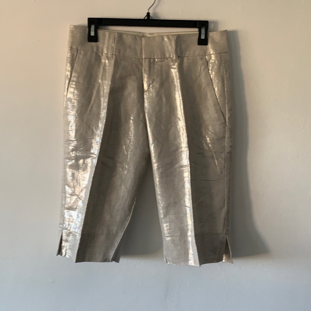 NWOT Billy Blues Metallic Capri Pants